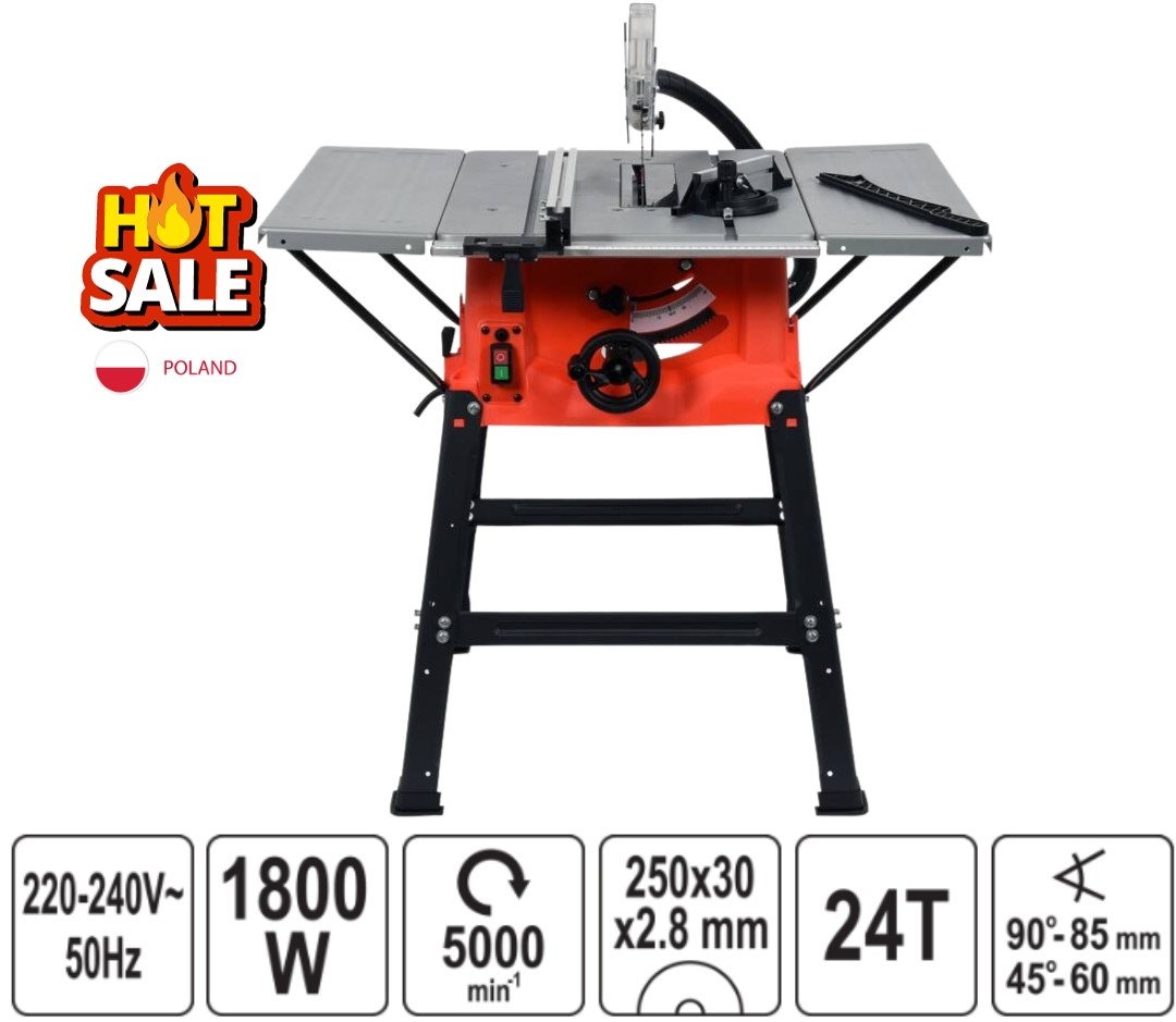 Máy cưa bàn 1800W 250mm Yato YT-82165 Ba Lan